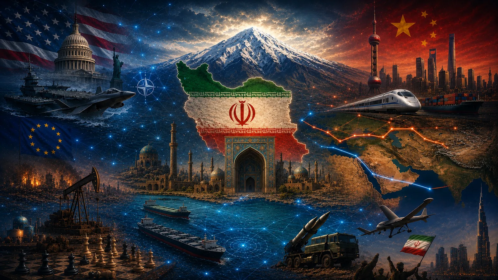 ایران در جنگ شبکه‌ها؛ تمدن گره‌ای، کریدورهای جهانی و بحران تحقق قدرت آمریکا