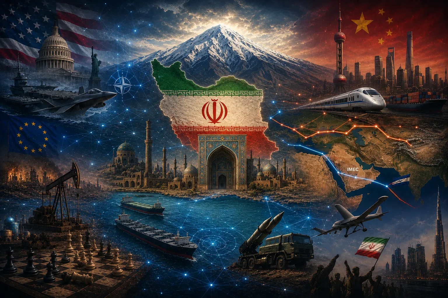 ایران در جنگ شبکه‌ها؛ تمدن گره‌ای، کریدورهای جهانی و بحران تحقق قدرت آمریکا